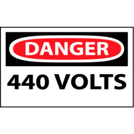 National Marker Company D325AP Machine Labels - Danger 440 Volts image.