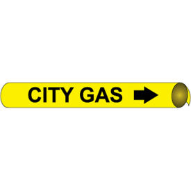 Precoiled and Strap-on Pipe Marker - City Gas Precoiled and Strap-on Pipe Marker - City Gas