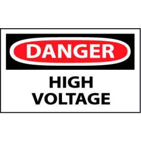 National Marker Company D49AP Machine Labels - Danger High Voltage image.