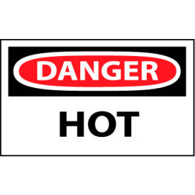 National Marker Company D51AP Machine Labels - Danger Hot image.
