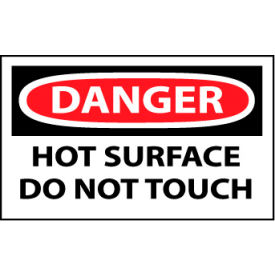 National Marker Company D559AP Machine Labels - Danger Hot Surface Do Not Touch image.