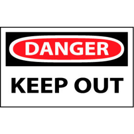 National Marker Company D59AP Machine Labels - Danger Keep Out image.