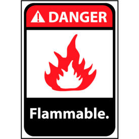 National Marker Company DGA15AB Danger Sign 14x10 Aluminum - Flammable image.