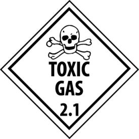 National Marker Company DL126P DOT Placard - Toxic Gas 2.1 image.