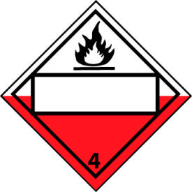 DOT Placard - Combustible 4
