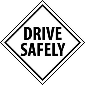 National Marker Company DL31P NMC™ Dot Drive Safely Placard Sign, Pressure Vinyl image.
