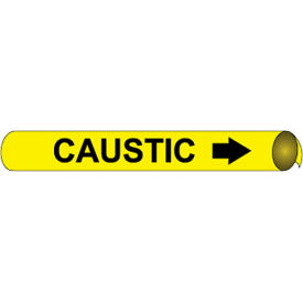 Precoiled and Strap-on Pipe Marker - Caustic Precoiled and Strap-on Pipe Marker - Caustic