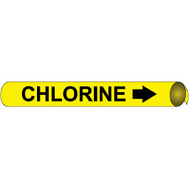 Precoiled and Strap-on Pipe Marker - Chlorine Precoiled and Strap-on Pipe Marker - Chlorine