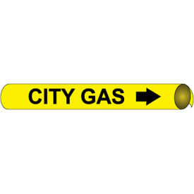 Precoiled and Strap-on Pipe Marker - City Gas