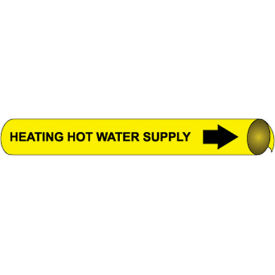 Precoiled and Strap-on Pipe Marker - Heating Hot Water Supply