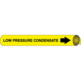 National Marker Company E4068 NMC™ Precoiled & Strap-On Pipe Marker, Low Pressure Condensate, Fits 4-5/8" - 5-7/8" Pipe Dia. image.