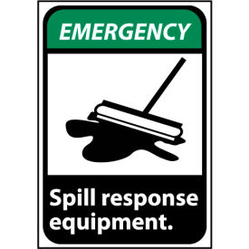 National Marker Company EGA1P Emergency Sign 10x7 Vinyl - Spill Response Equipment image.