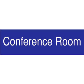 National Marker Company EN10BL Engraved Sign - Conference Room - Blue image.