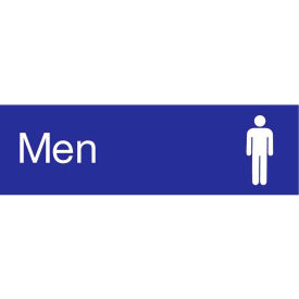 National Marker Company EN14BL Engraved Sign - Men - Blue image.