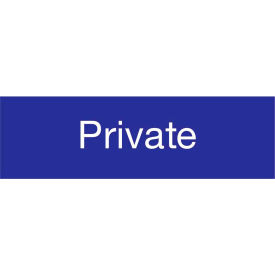 Engraved Sign - Private - Blue Engraved Sign - Private - Blue