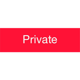Engraved Sign - Private - Red