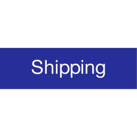 National Marker Company EN20BL Engraved Sign - Shipping - Blue image.