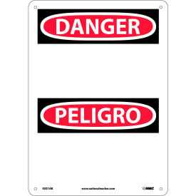 National Marker Company ESD1AB Bilingual Aluminum Sign - Danger Blank image.