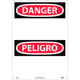 Bilingual Plastic Sign - Danger Blank