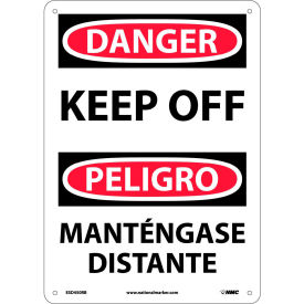 National Marker Company ESD450RB Bilingual Plastic Sign - Danger Keep Off image.