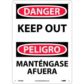 Bilingual Plastic Sign - Danger Keep Out