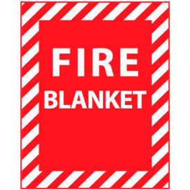 National Marker Company FBPP Fire Safety Sign - Fire Blanket - Vinyl image.