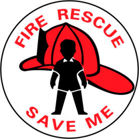 National Marker Company FRMP Fire Safety Sign - Fire Rescue Save Me image.