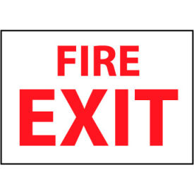 National Marker Company FX120PB Fire Safety Sign - Fire Exit - Vinyl image.