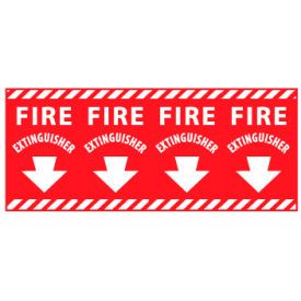 National Marker Company FXPC Fire Safety Sign - Fire Extinguisher Column Marker image.