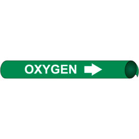 Precoiled and Strap-on Pipe Marker - Oxygen