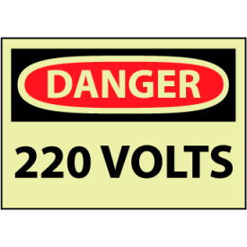 Machine Labels - Glow - Danger 220 Volts