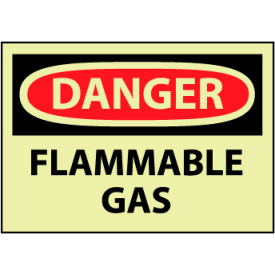 National Marker Company GD276PB Glow Danger Vinyl - Flammable Gas image.