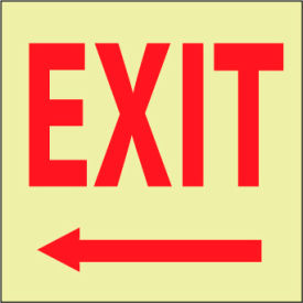 National Marker Company GL16P Glow Sign Vinyl - Exit image.