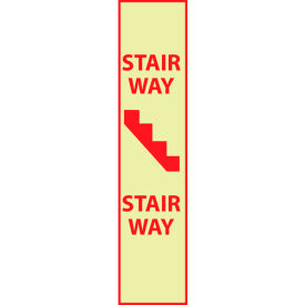 National Marker Company GL176P Glow Sign Vinyl - Stairway image.