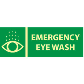 Glow Sign Rigid Plastic - Emergency Eye Wash