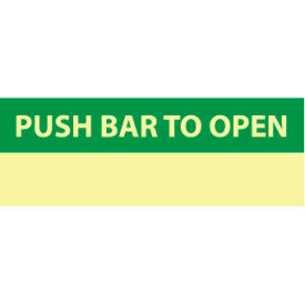 Glow Sign Rigid Plastic - Push Bar To Open