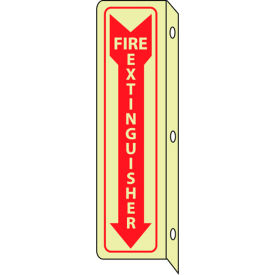 National Marker Company GLTV43 3D Glow Sign Plastic - 18X4 Fire Extinguisher image.