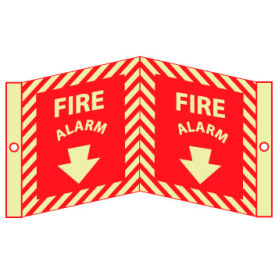 National Marker Company GLV28 3D Glow Sign Acrylic - Fire Alarm image.