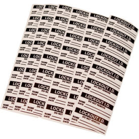 National Marker Company IDL1 Lockout Identification Labels - Danger Do Not Remove This Lock image.