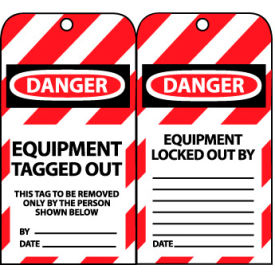National Marker Company LOTAG20 Lockout Tags - Equipment Tagged Out image.