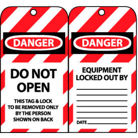 National Marker Company LOTAG9 Lockout Tags - Do Not Open image.