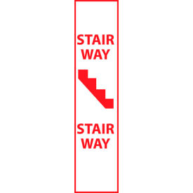National Marker Company M127R Fire Safety Sign - Stairway - Plastic image.