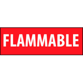 National Marker Company M16R Fire Safety Sign - Flammable - Plastic image.