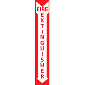 National Marker Company M39R National Marker Company Fire Extinguisher Sign, 4"W x 24"H image.