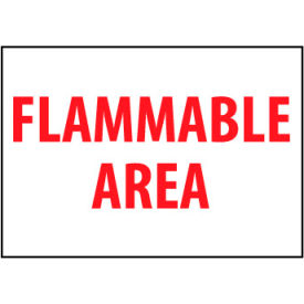 Fire Safety Sign - Flammable Area - Vinyl