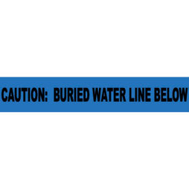 National Marker Company ND3 BW Non-Detectable Underground Warning Tape - Caution Buried Water Line Below - 3"W image.