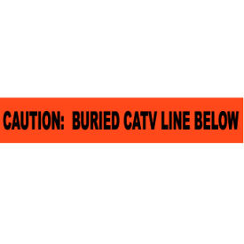 National Marker Company ND3 OCATV Non-Detectable Underground Warning Tape - Caution Buried CATV Line Below - 3"W image.