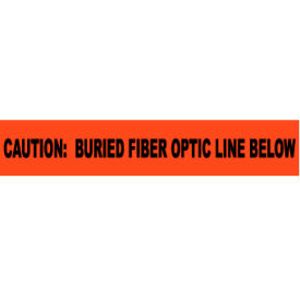 National Marker Company ND3 OFBO Non-Detectable Underground Warning Tape - Caution Buried Fiber Optic Line - 3"W image.