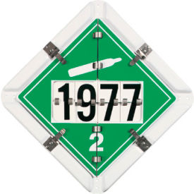 National Marker Company PH4 DOT Flip Placard - Combination For Pressure Carrying Vehicles image.