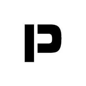 National Marker Company PMC12-P Individual Character Stencil 12" - Letter P image.